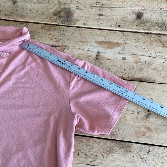 Boxy oversize old pink polo size Large - Picture 9 of 10